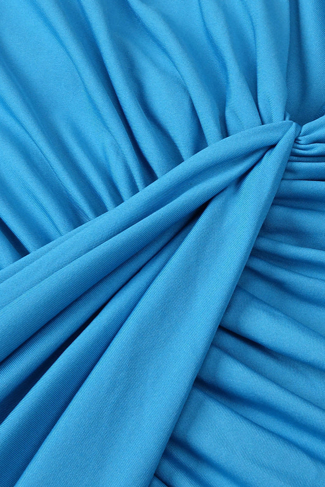 Lily Drape Disconnect Tank Maxi Dress in Blue Avalabel