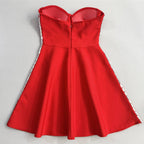 julie Strapless Diamond Bandage Mini Dress Avalabel