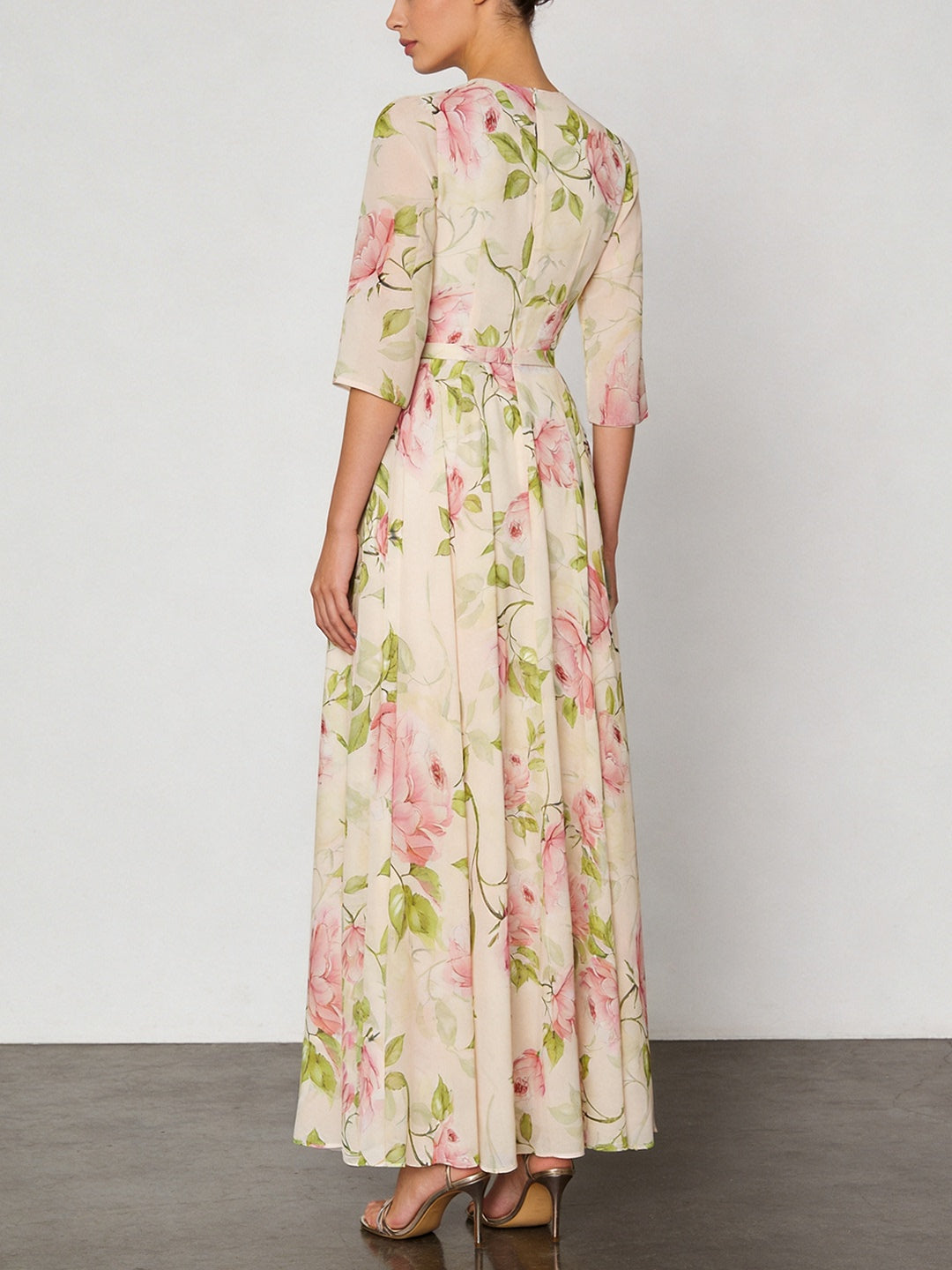 Floral Printed Midi Dress Avalabel