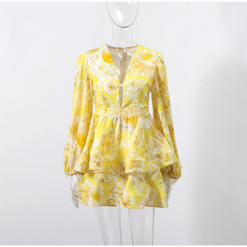 Ricardo Floral Print Mini Dress