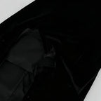 samantha feather velvet strapless mini dress in black Avalabel