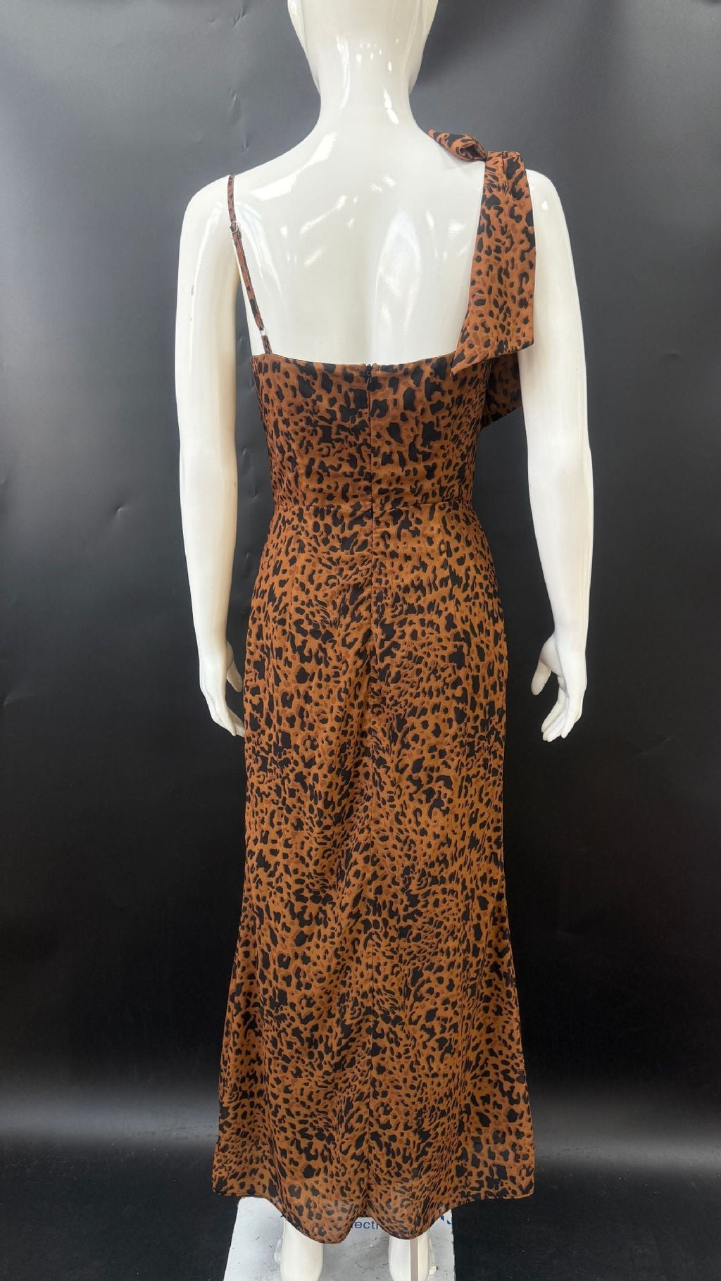 Leopard Print Slip Maxi Dress Avalabel