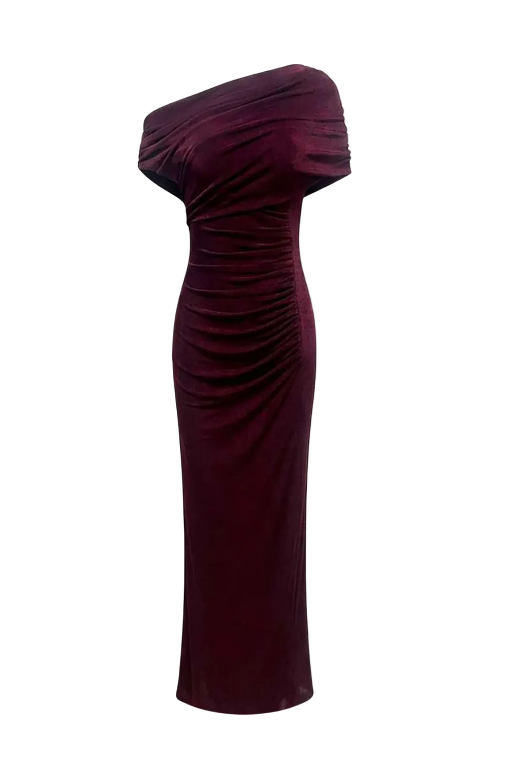 Ofira Off Shoulder Ruched Maxi Dress Avalabel