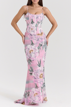 Letitia Floral Corset Maxi Dress Avalabel