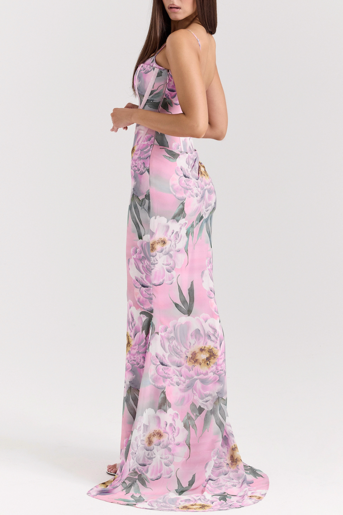 letitia Floral Corset Maxi Dress