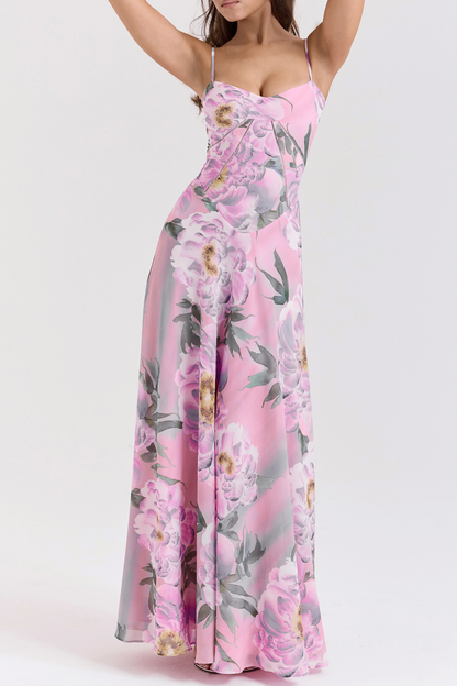 letitia Floral Corset Maxi Dress