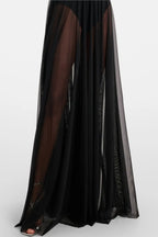 Ornan Halter Mesh Maxi Dress Avalabel