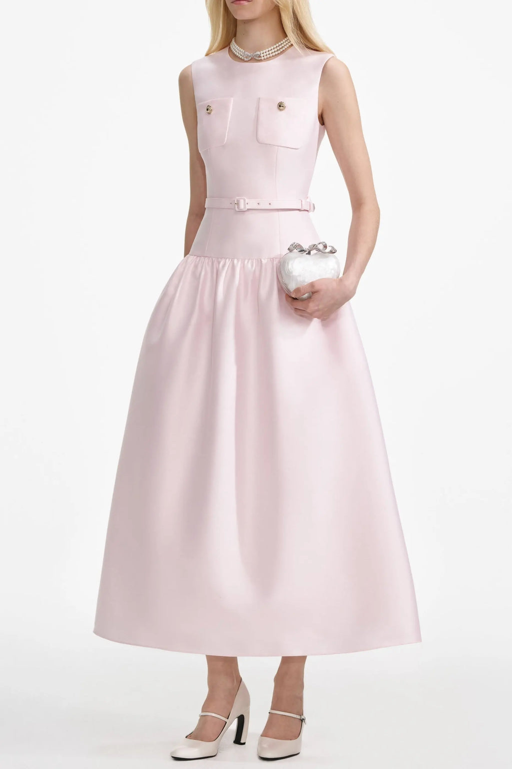 Jocelyn Bowknot-Side Bandage Strapless Maxi Dress in Black Avalabel