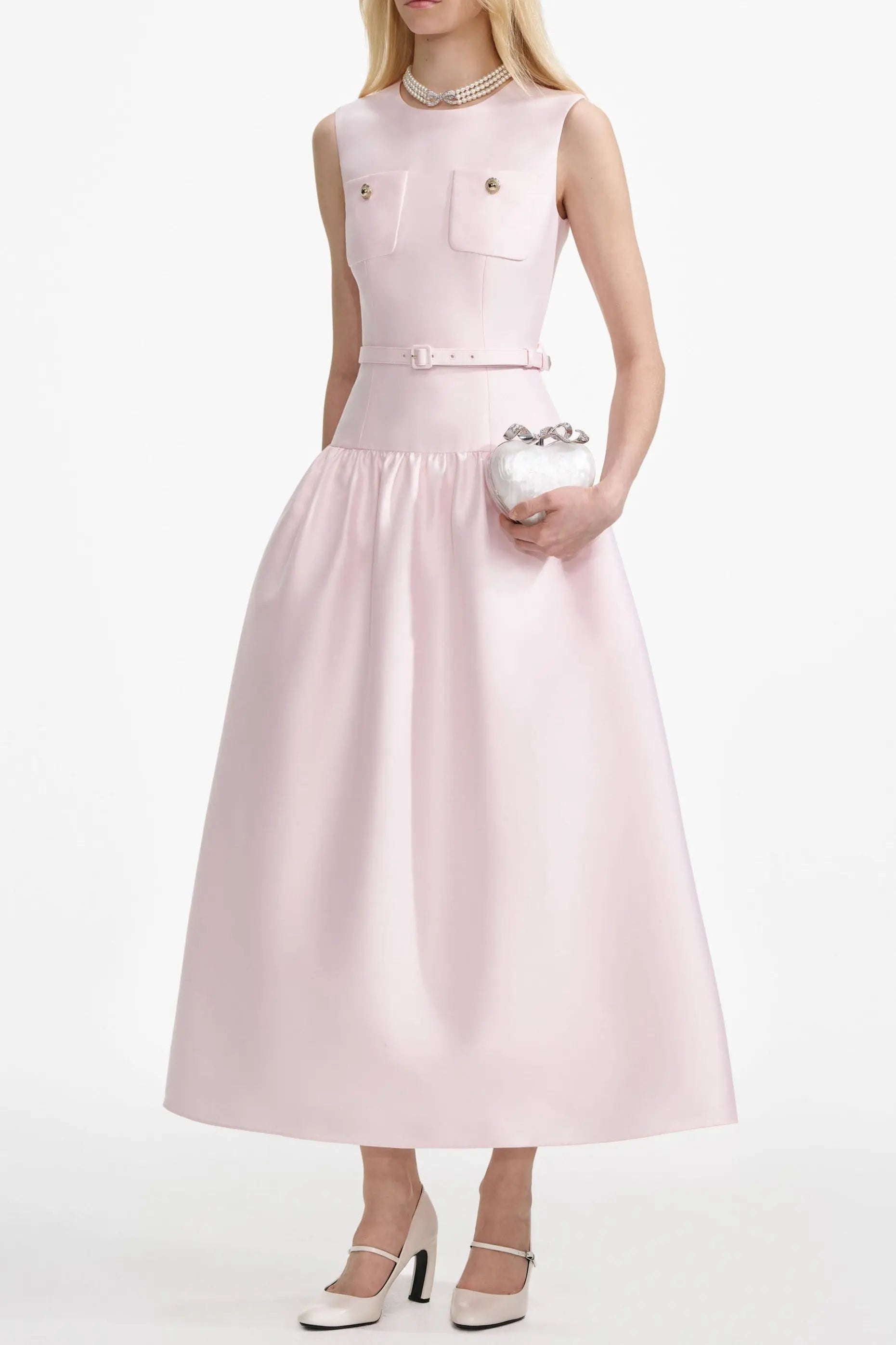 Jocelyn Bowknot-Side Bandage Strapless Maxi Dress in Black Avalabel