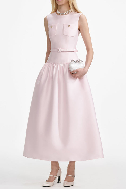Jocelyn Bowknot-Side Bandage Strapless Maxi Dress in Black