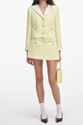 sigrid Boucle Skort in Yellow Avalabel