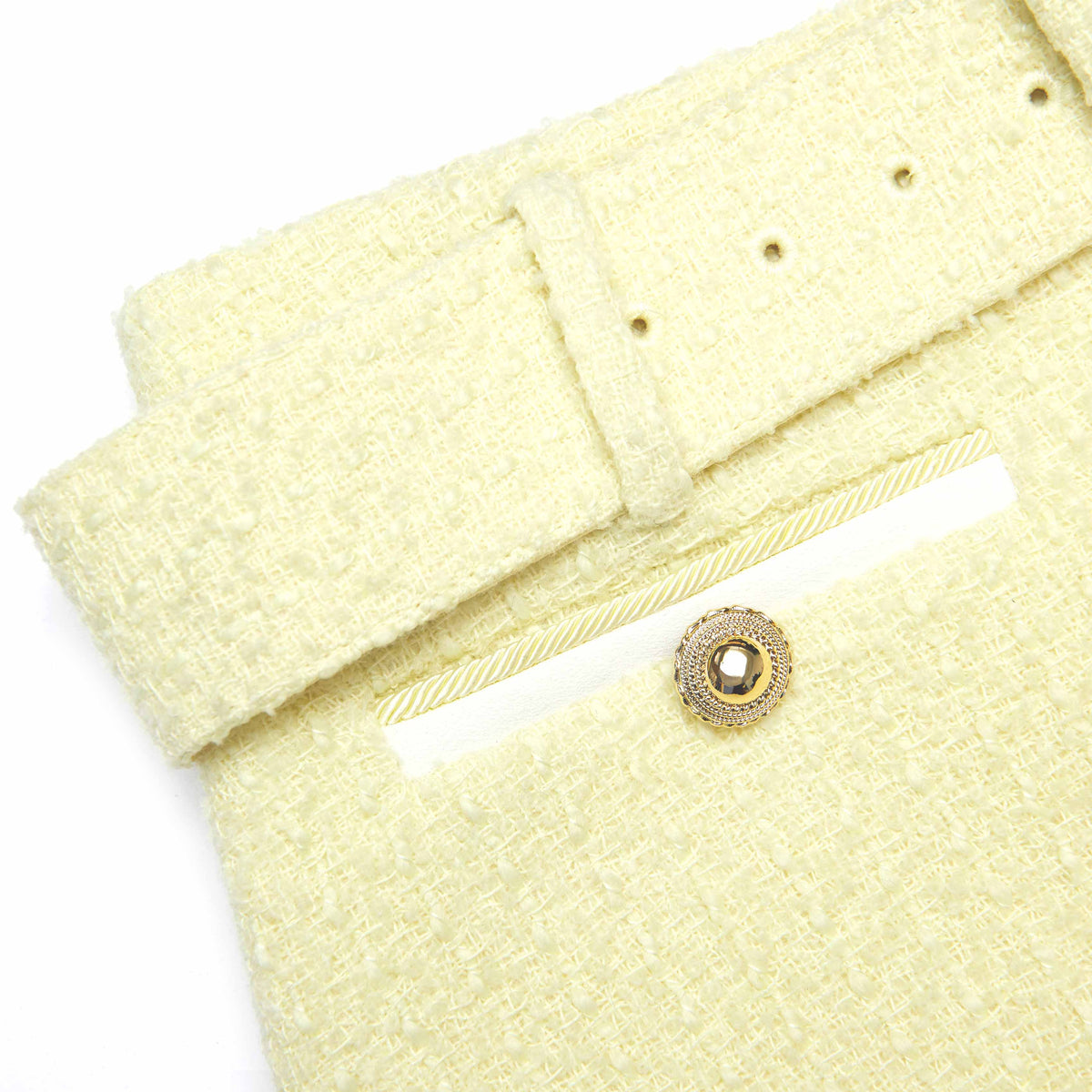 sigrid Boucle Skort in Yellow Avalabel