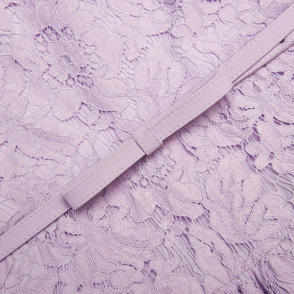 zora Lace Sleeveless Mini Dress in Lilac Avalabel