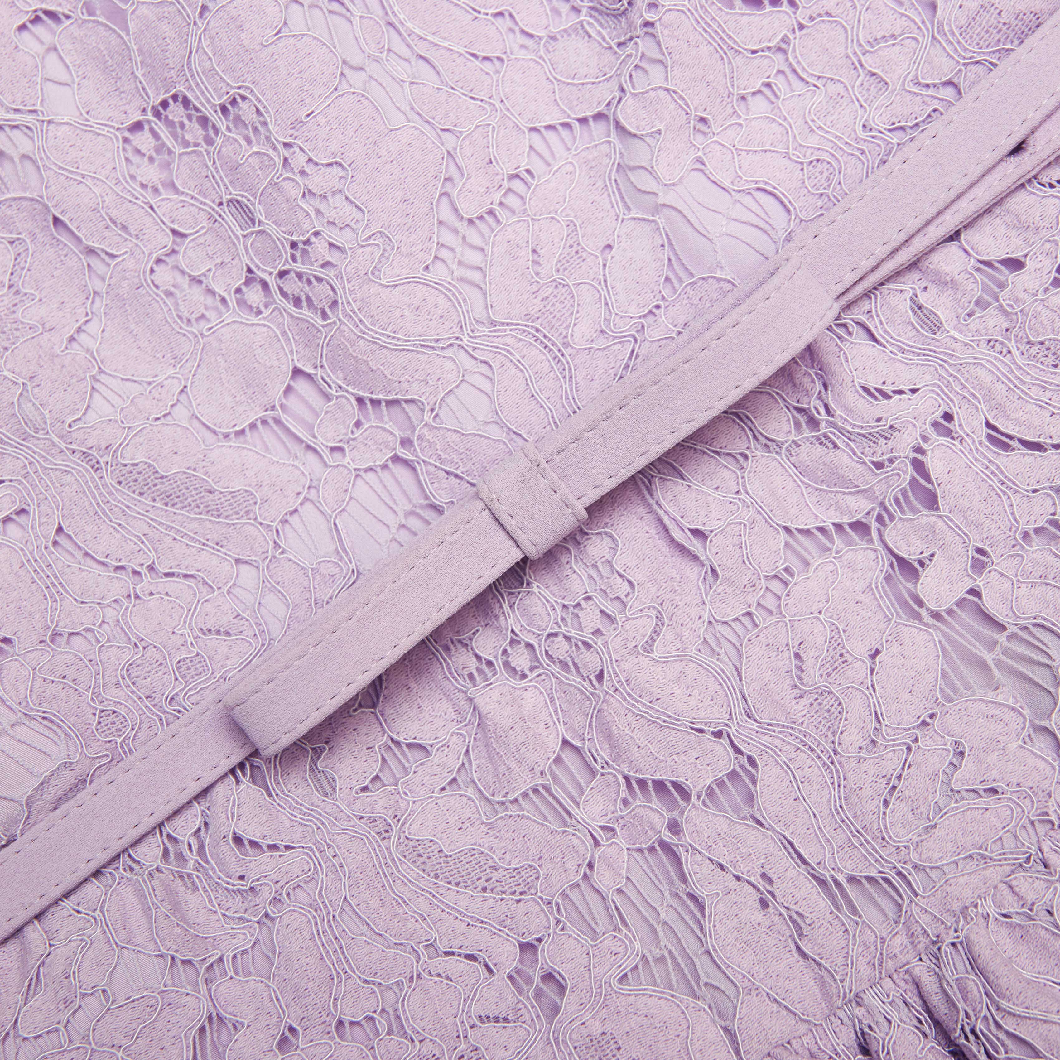 zora Lace Sleeveless Mini Dress in Lilac Avalabel