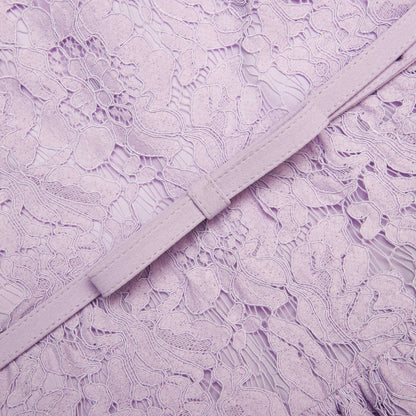zora Lace Sleeveless Mini Dress in Lilac