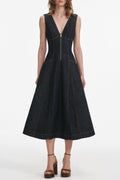 sally Indigo Denim Midi Dress Avalabel