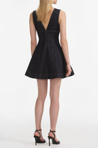 elizabeth Indigo Denim Mini Dress Avalabel