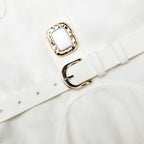 patricia Cream Linen Mini Dress Avalabel