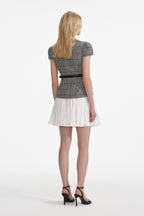 Houndstooth Mini Dress Avalabel