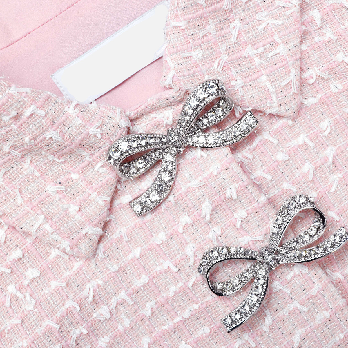 gill Pink Boucle Midi Dress Avalabel