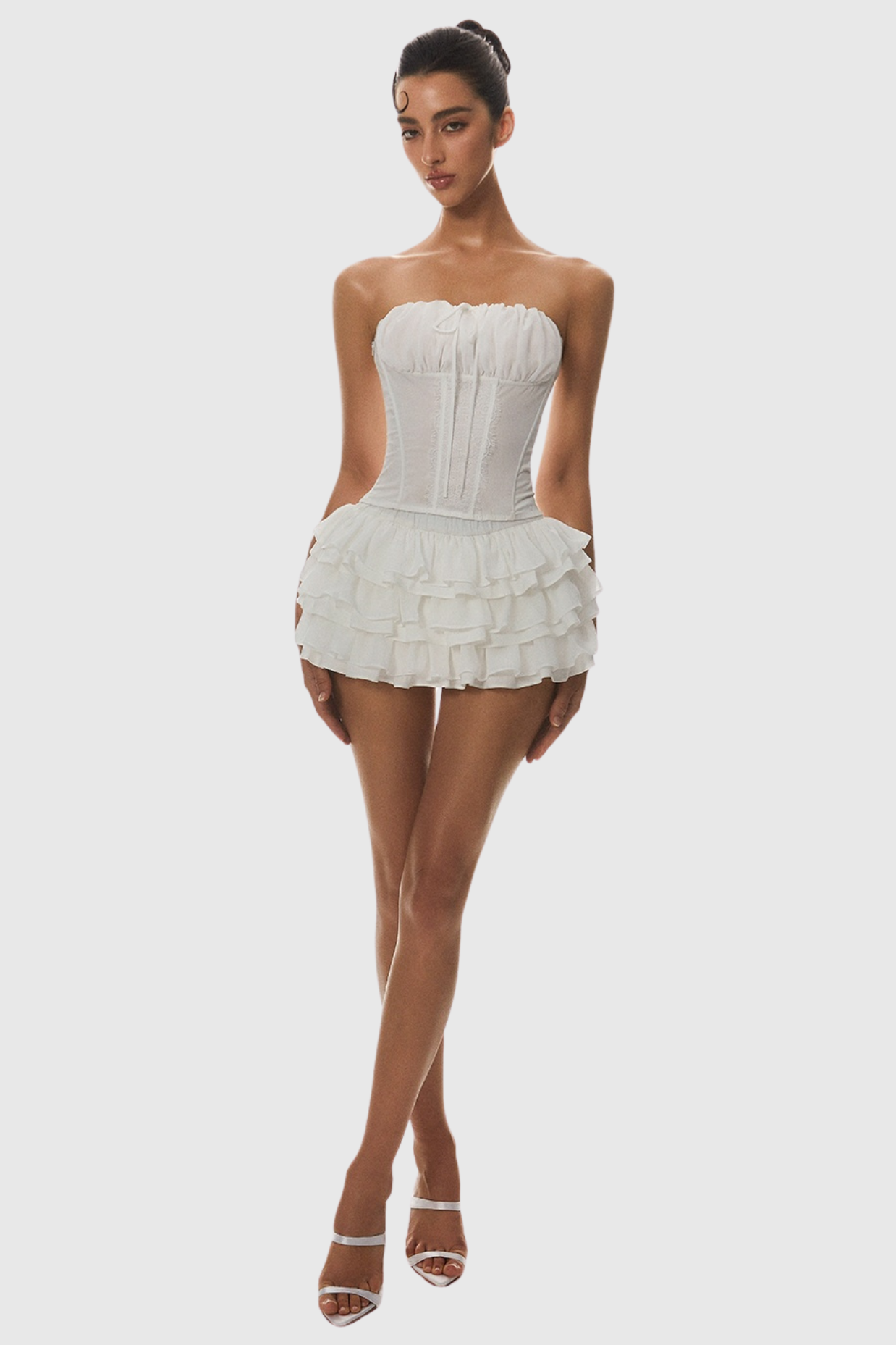Panue Ruched Strapless Corset Avalabel