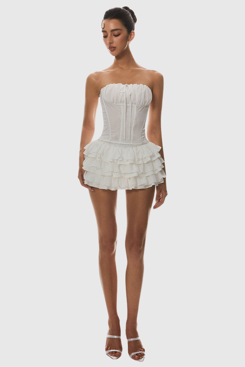 Panue Ruched Strapless Corset Avalabel