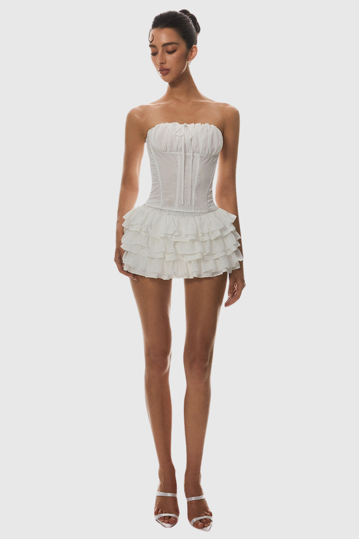 Panue Ruched Strapless Corset Avalabel