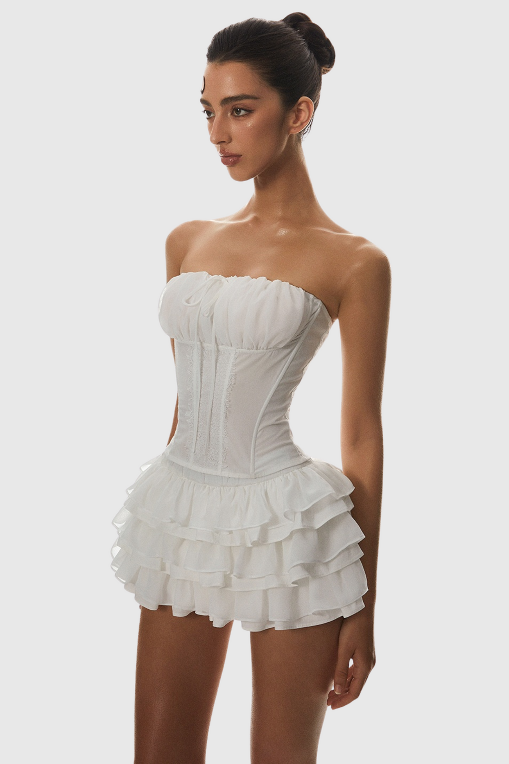 Panue Ruched Strapless Corset Avalabel