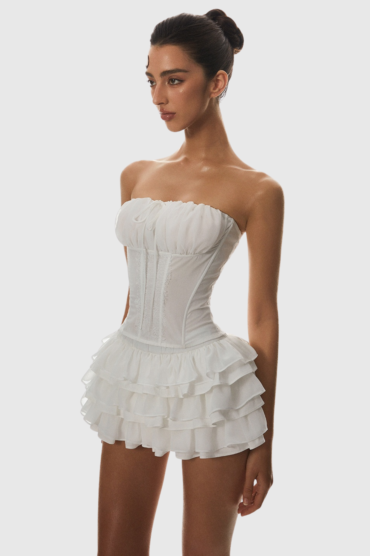 Panue Ruched Strapless Corset Avalabel