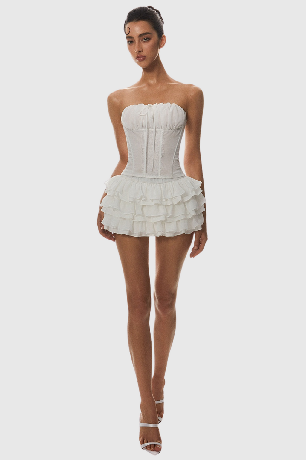 Panue Ruched Strapless Corset Avalabel
