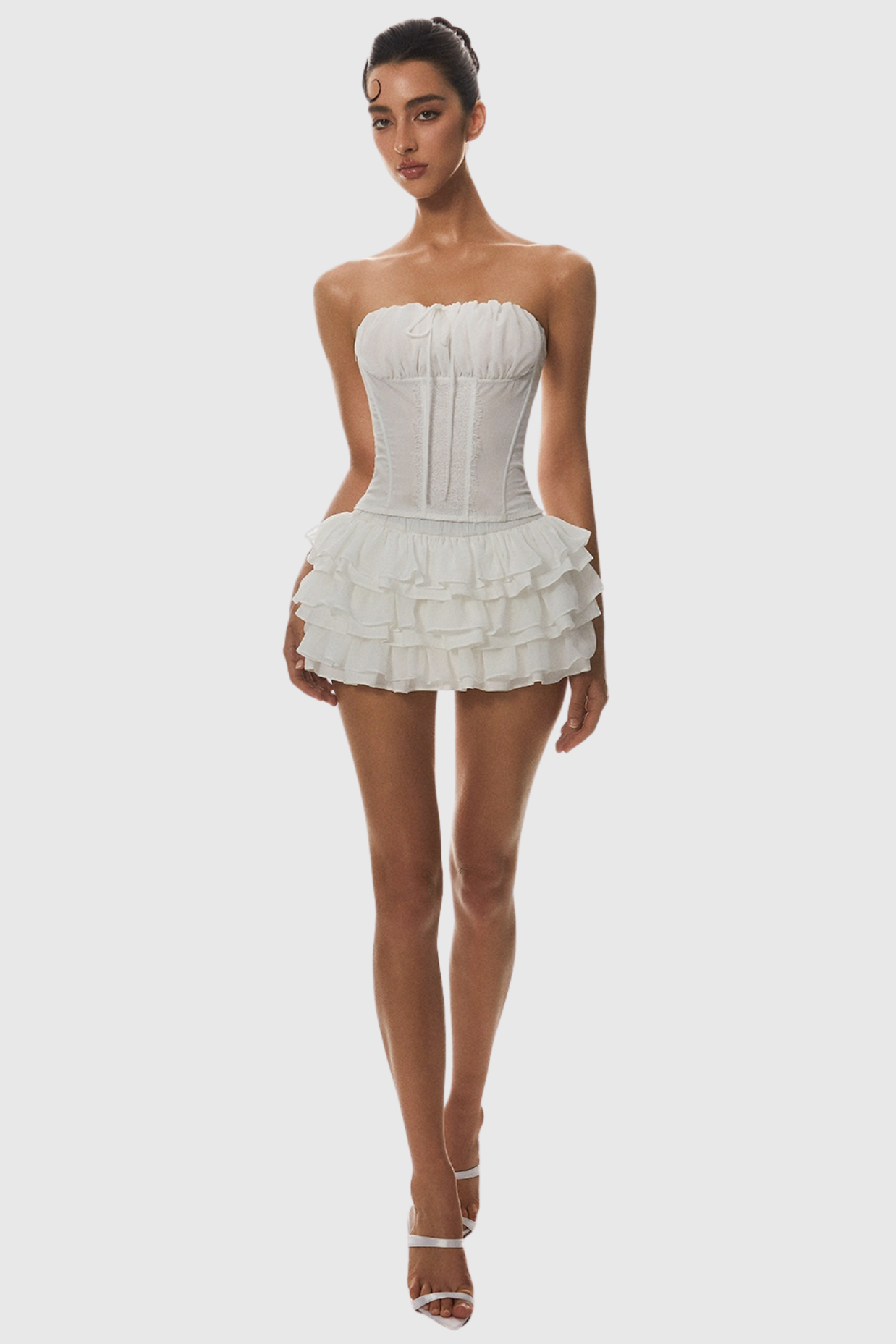 Panue Ruched Strapless Corset Avalabel