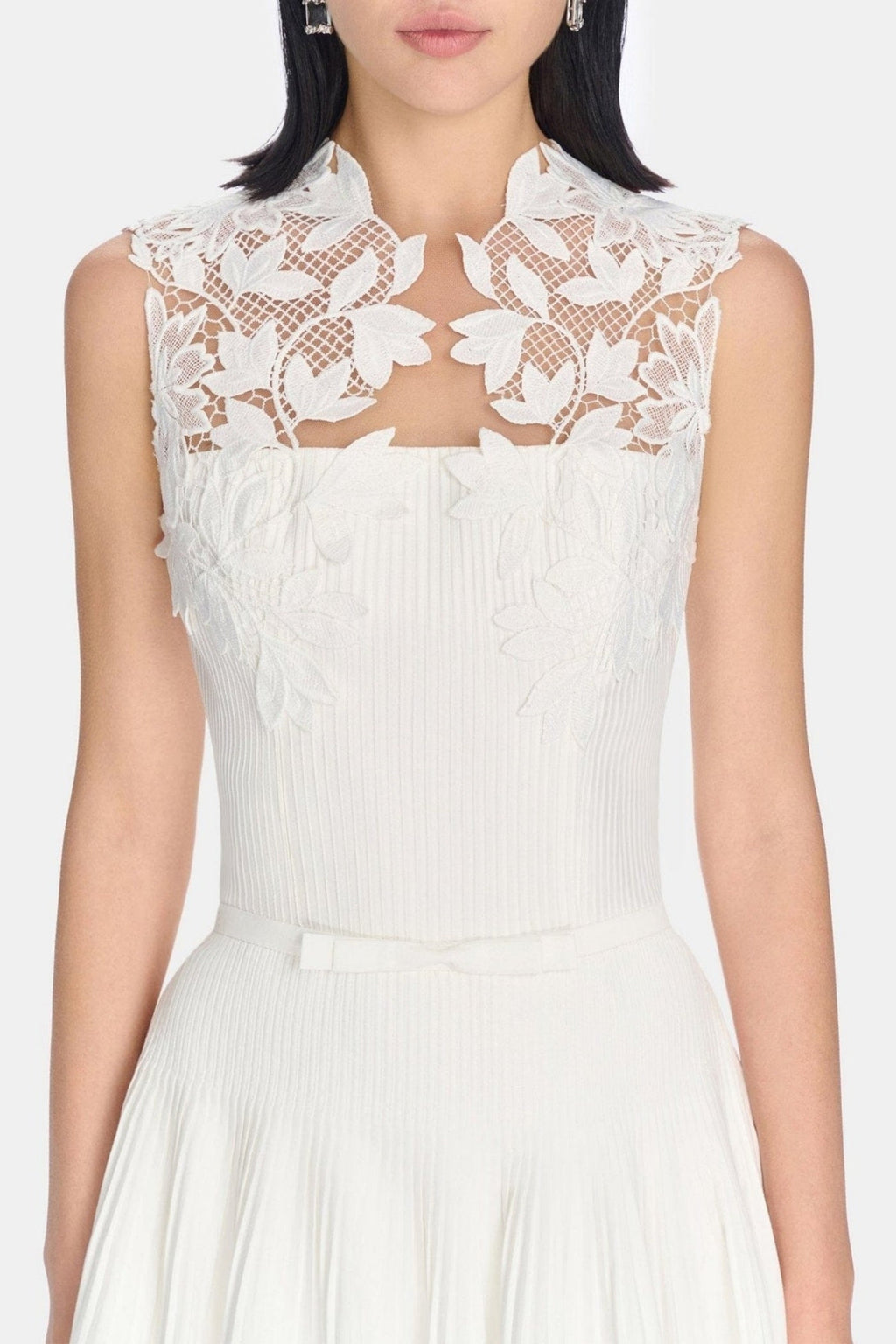 Floral Lace Sleeveless Maxi Dress Avalabel