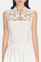 Floral Lace Sleeveless Maxi Dress Avalabel