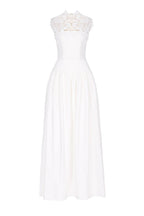 Floral Lace Sleeveless Maxi Dress Avalabel