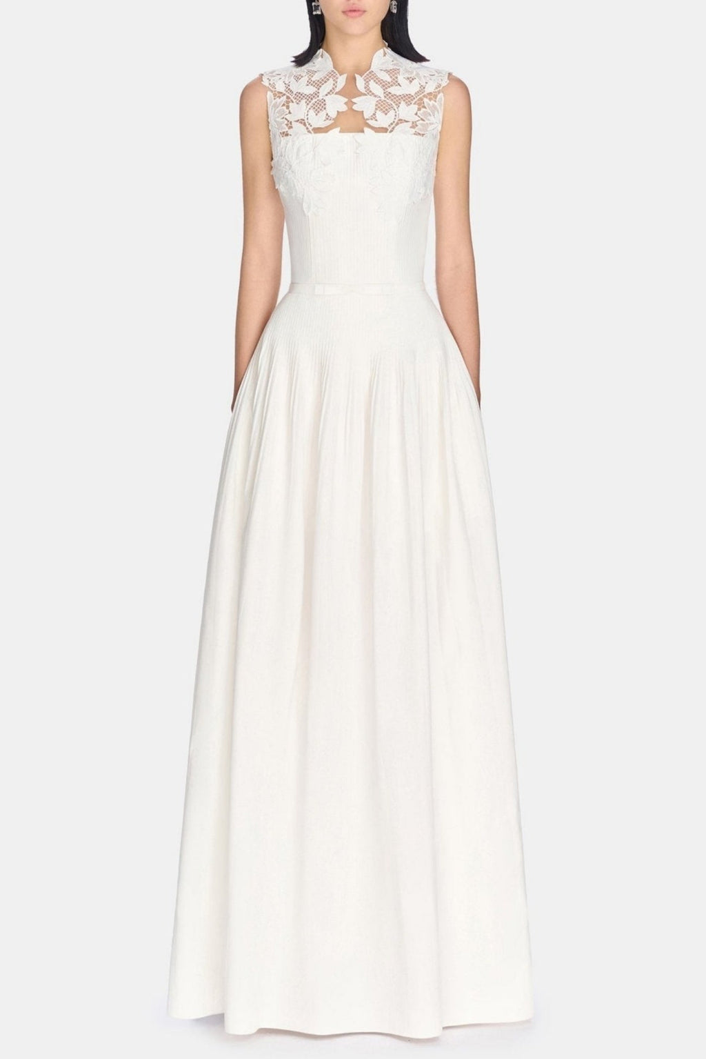 Floral Lace Sleeveless Maxi Dress Avalabel