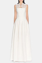 Floral Lace Sleeveless Maxi Dress Avalabel
