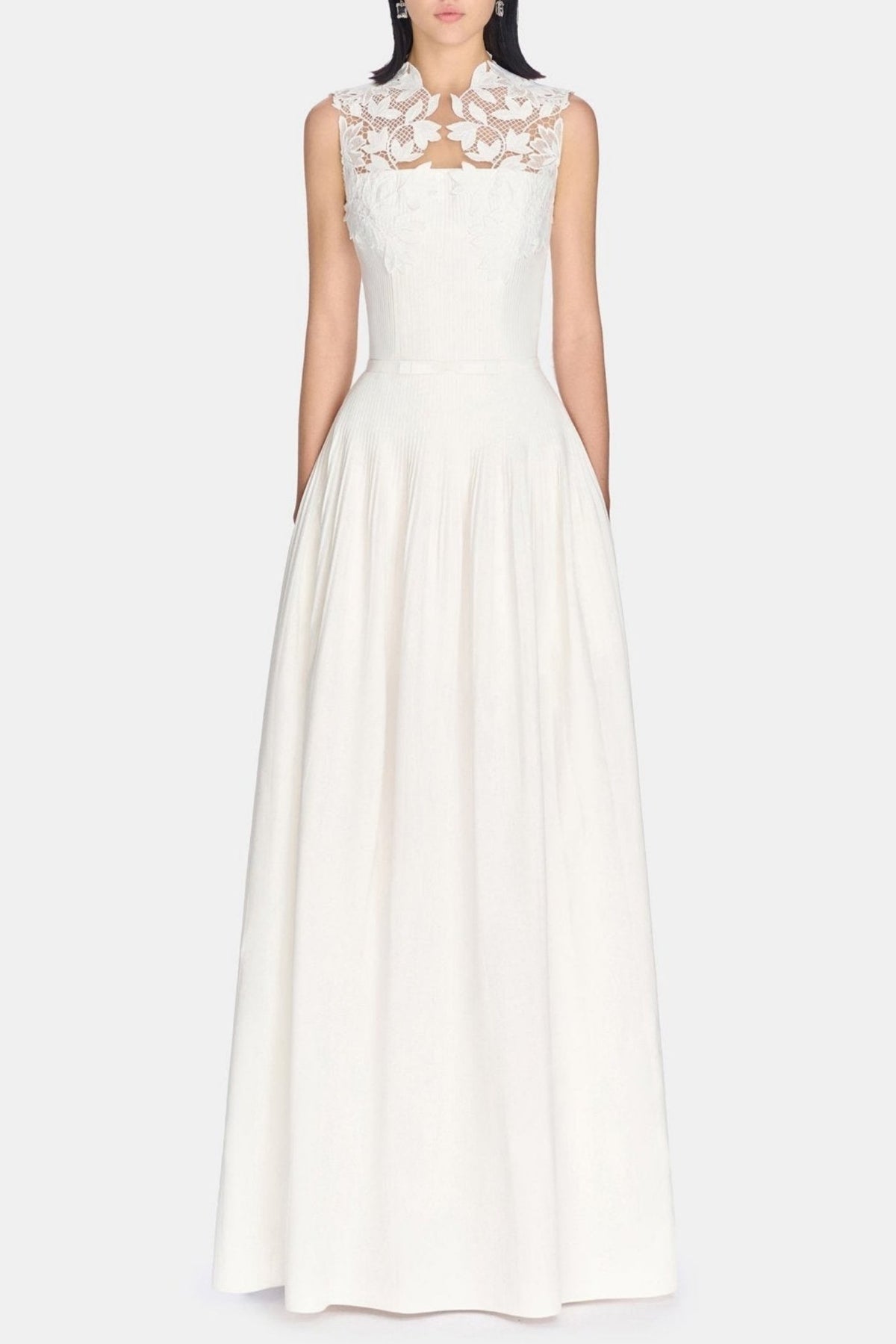 Floral Lace Sleeveless Maxi Dress Avalabel