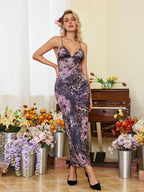 Rajani Leopard Backless Maxi Dress Avalabel
