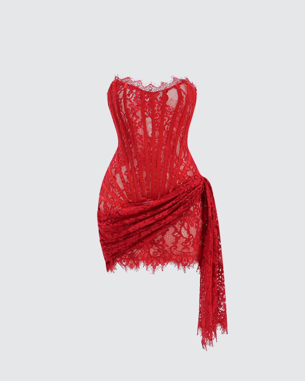 ANGEL Corset Draped Mini Dress Avalabel
