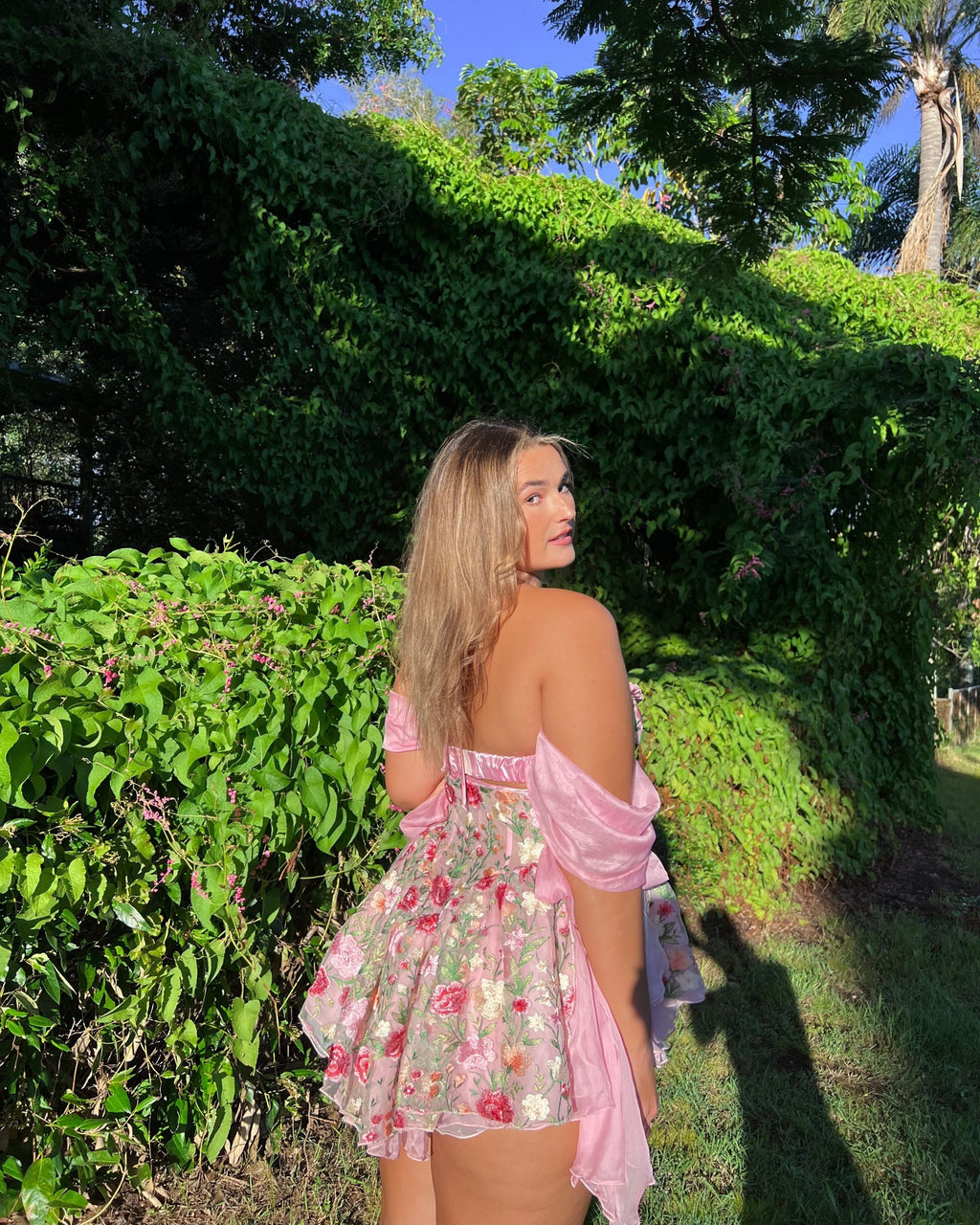 The Rosetta Silk Mini Dress Avalabel