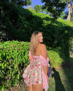 The Rosetta Silk Mini Dress Avalabel