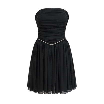 Nadine Embellished Pleated Dress