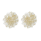 Cora Beaded Flower Stud Earrings Avalabel