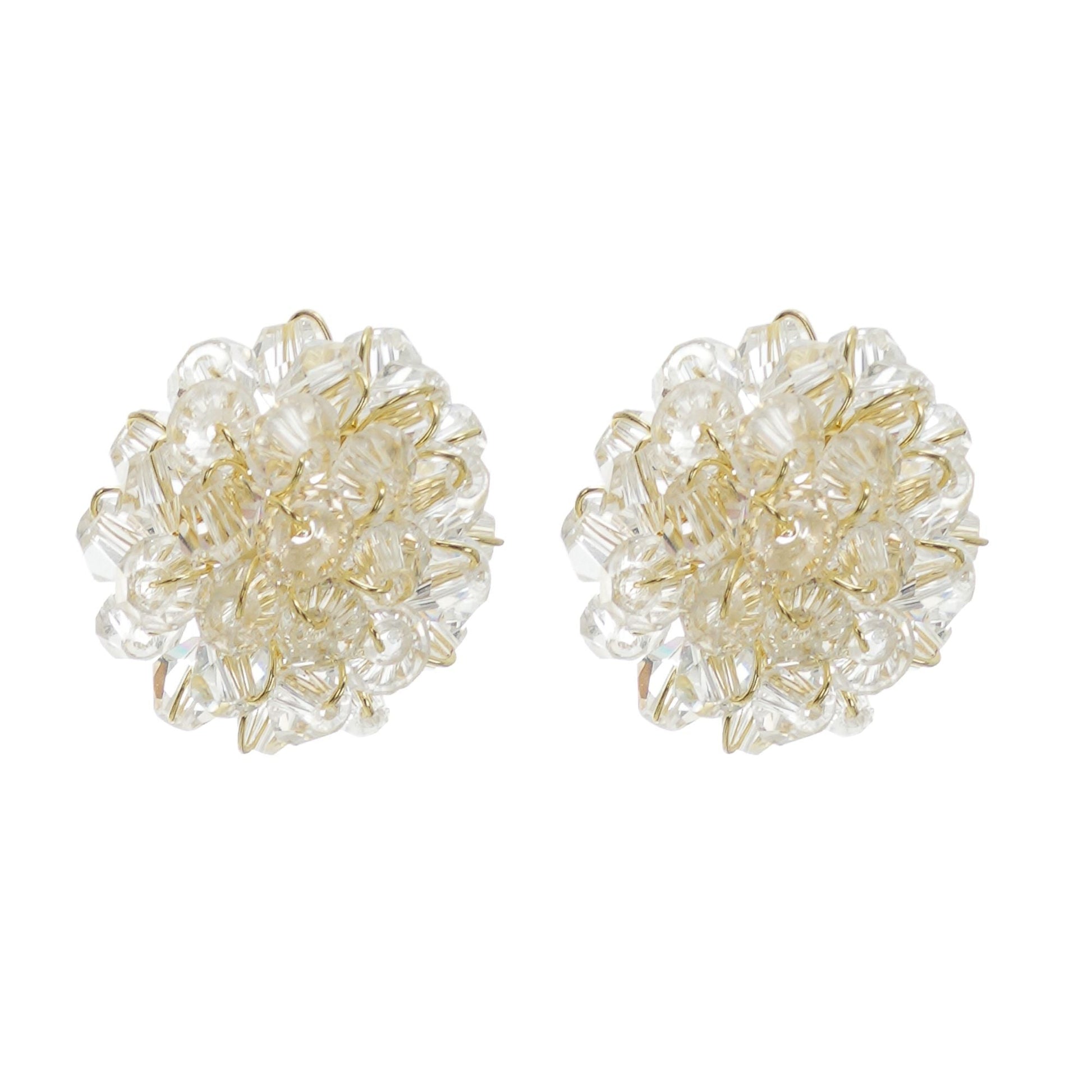 Cora Beaded Flower Stud Earrings Avalabel