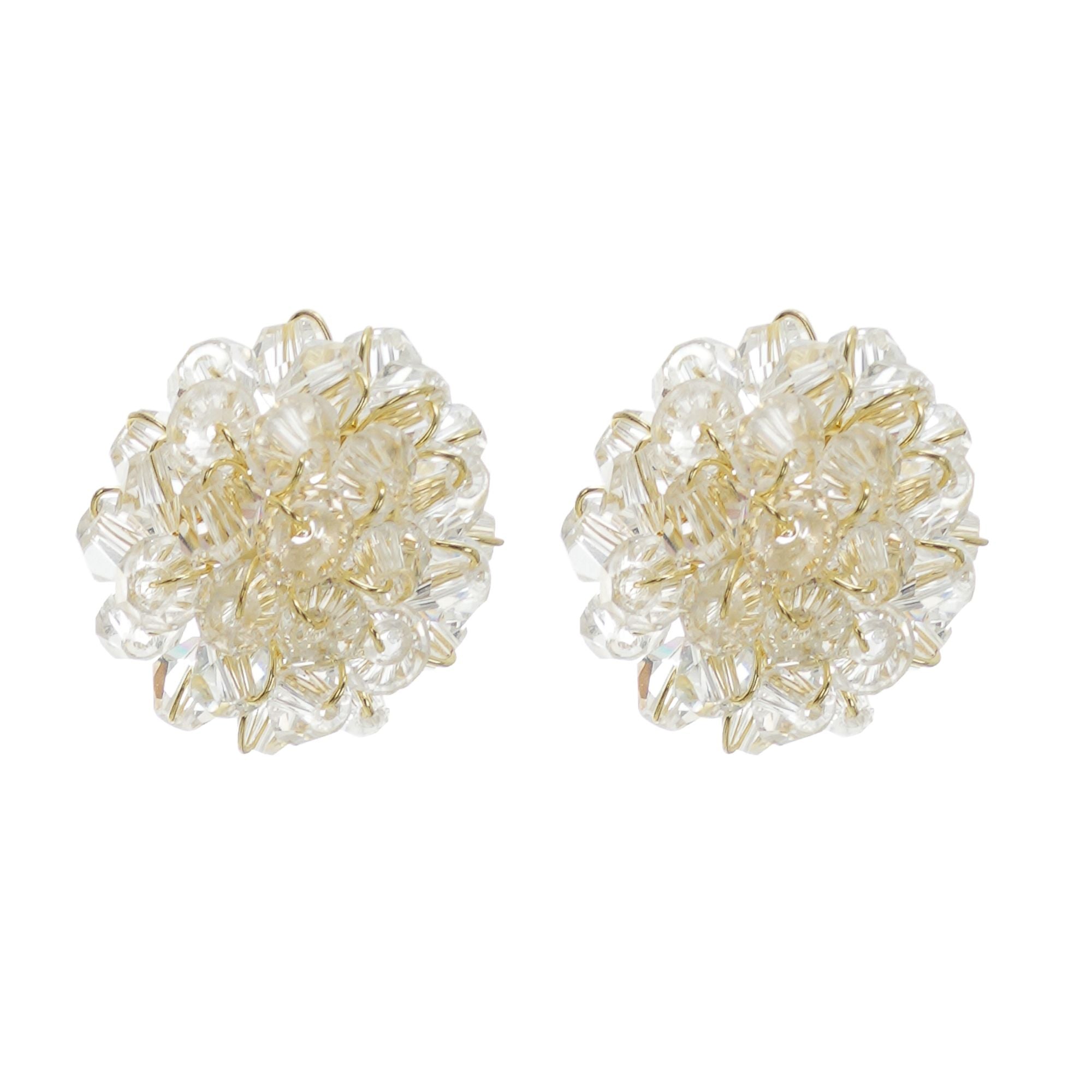 Cora Beaded Flower Stud Earrings Avalabel