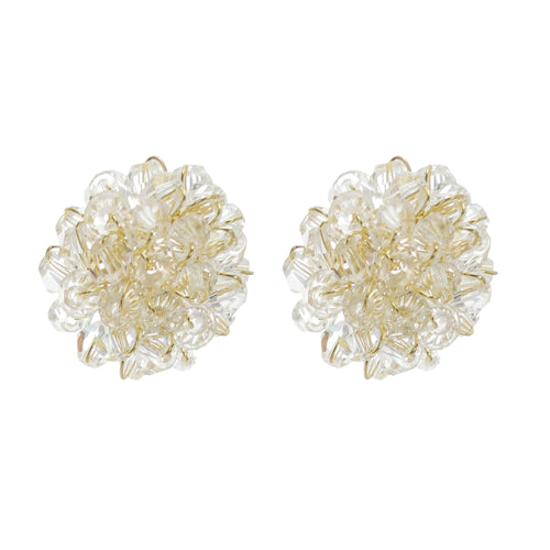 Cora Beaded Flower Stud Earrings Avalabel