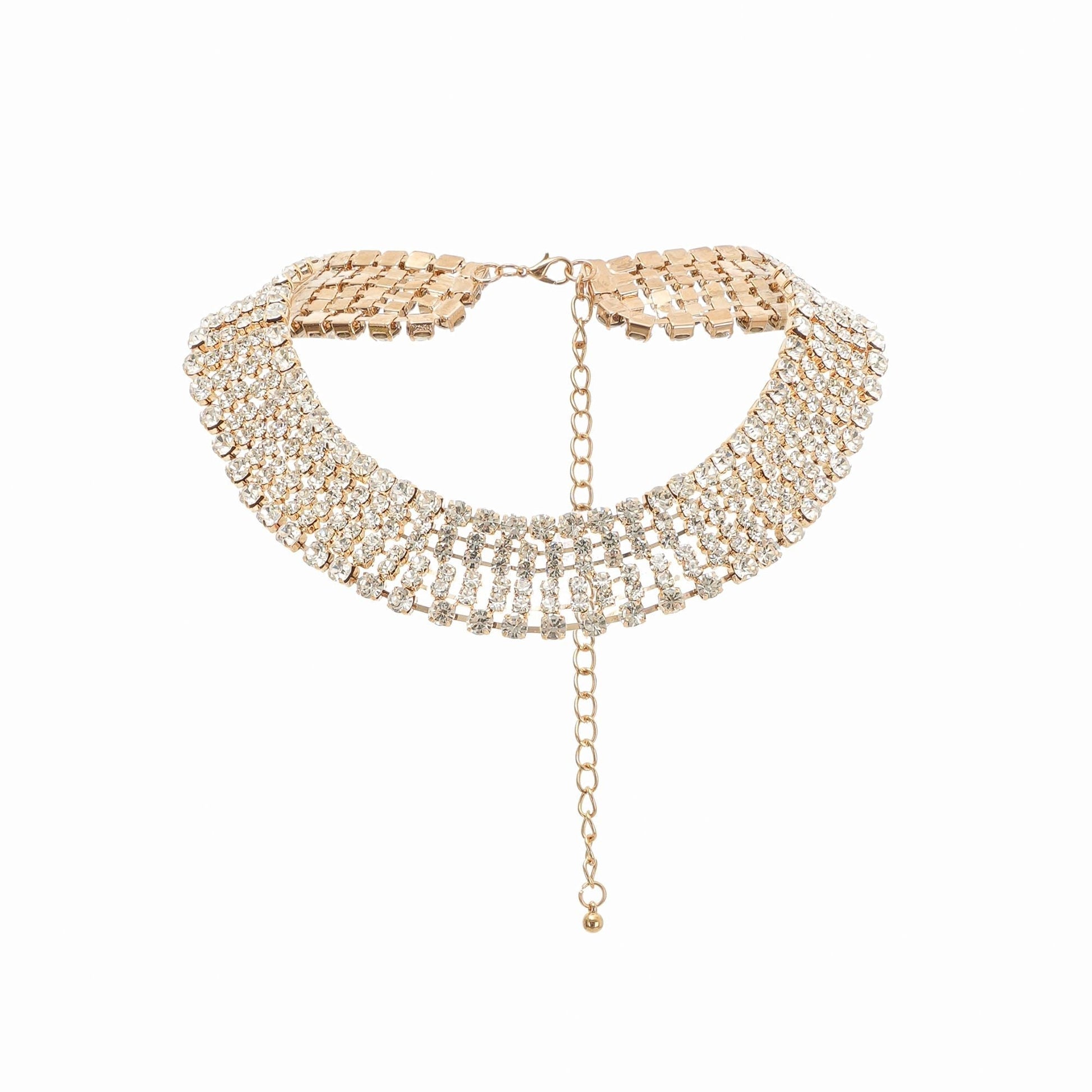 Rosalee Crystal Layered Necklace Avalabel