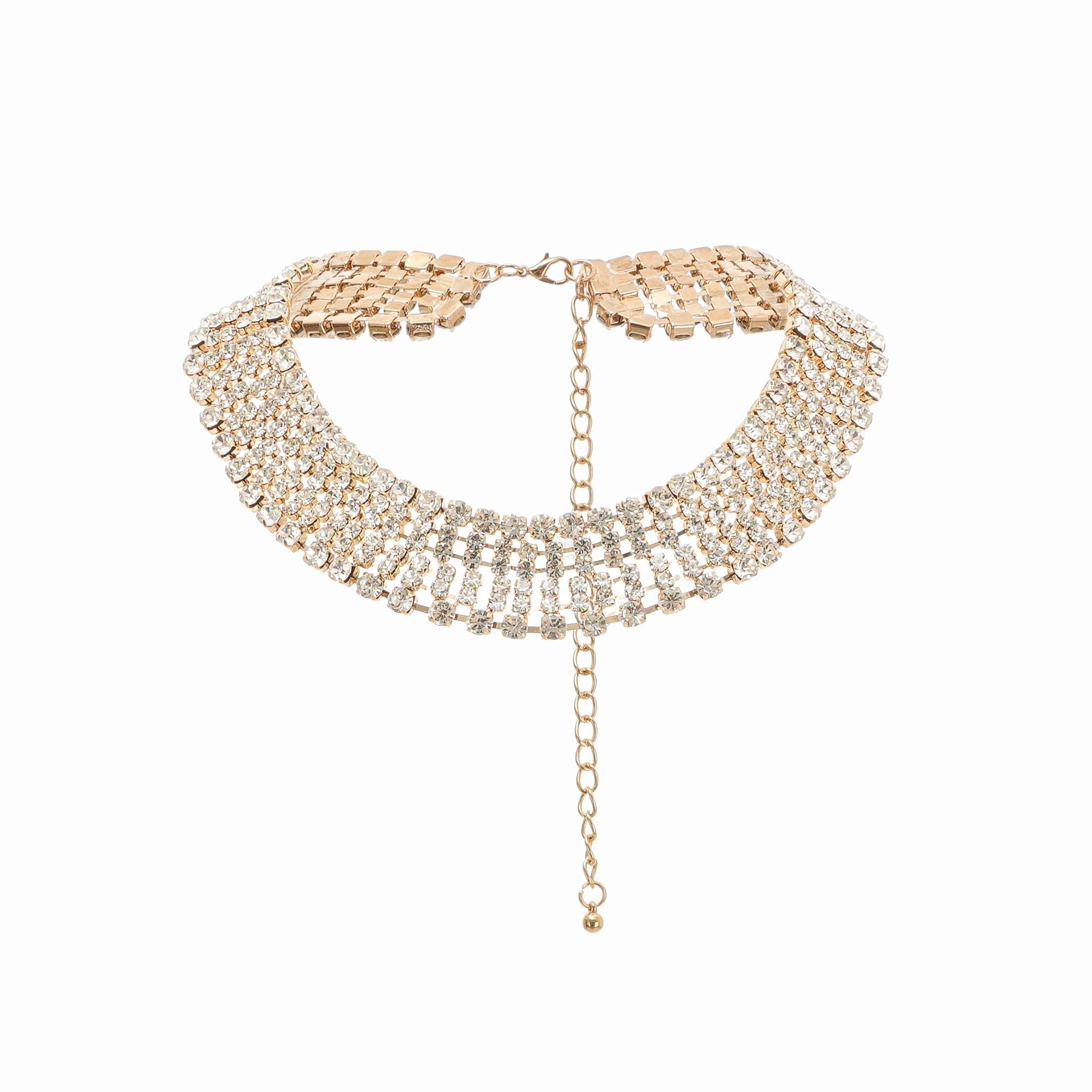 Rosalee Crystal Layered Necklace Avalabel