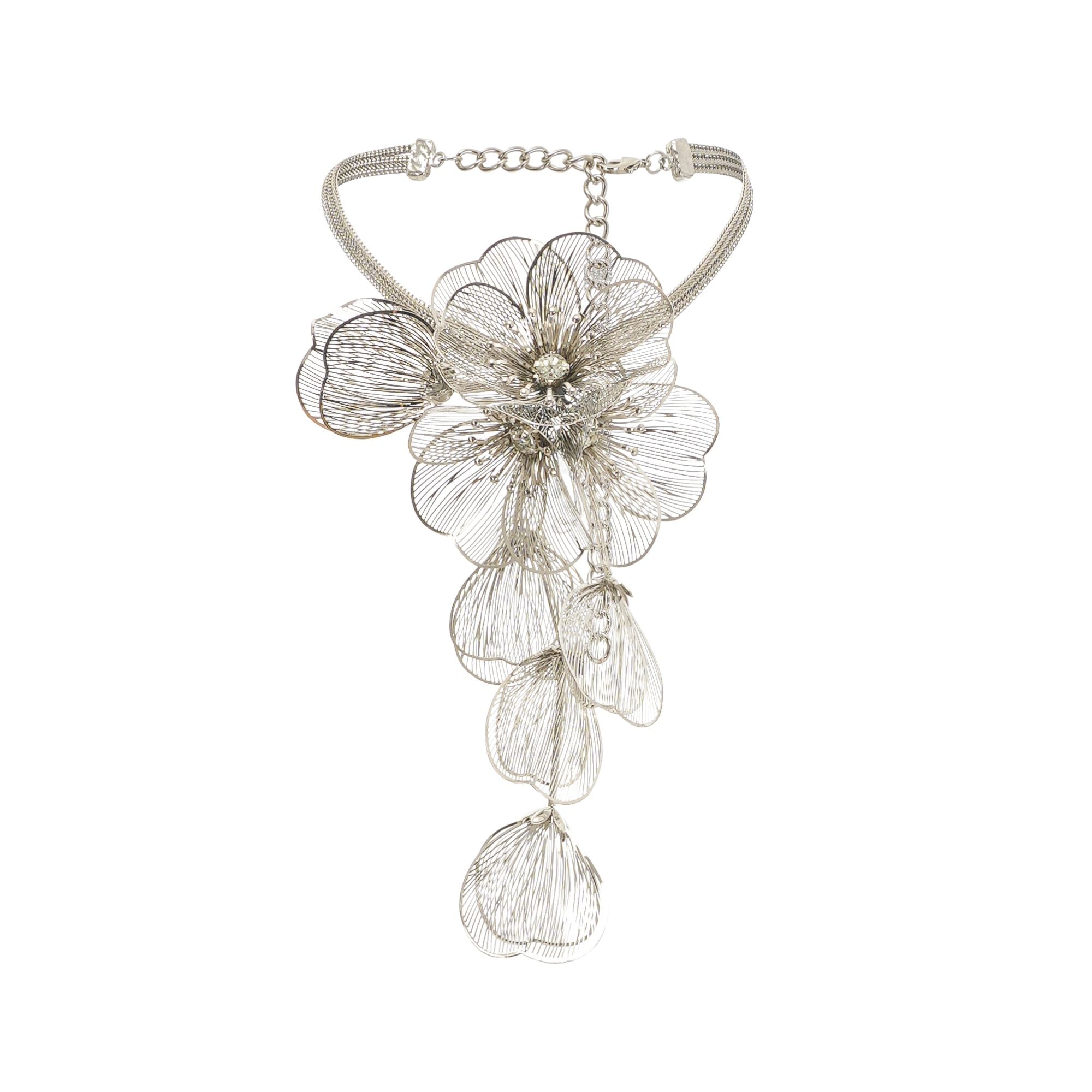 Josefina Floral-Appliqué Necklace Avalabel