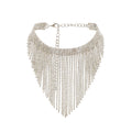 Natassia Fringed Crystal Necklace Avalabel